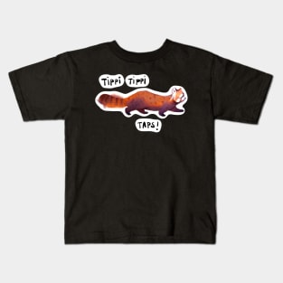 Red Panda tippy taps Kids T-Shirt